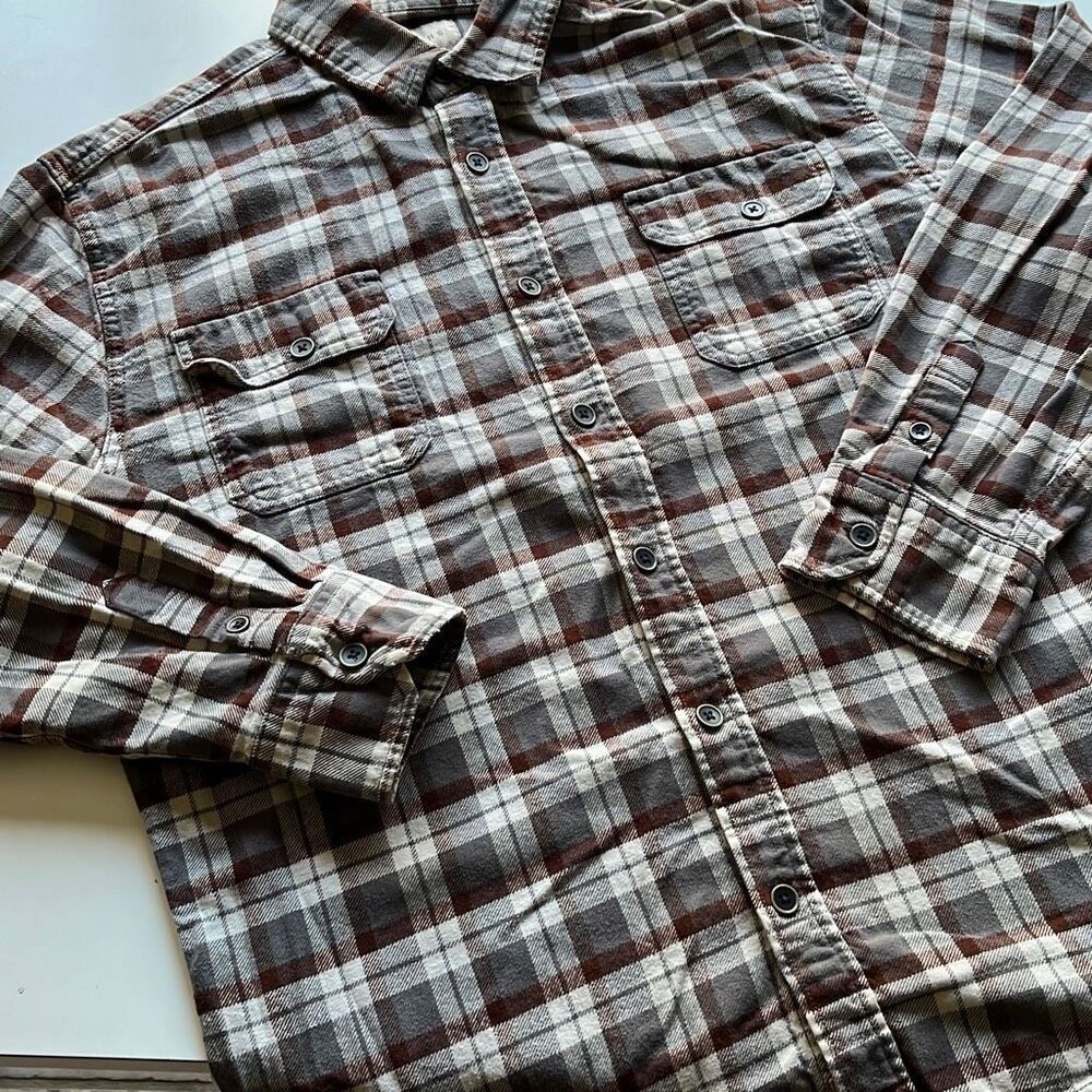Jachs Heavyweight 100% Cotton Flannel Button Up Shirt Mens Large